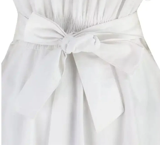 White Nursing Dress: Pinning Ceremony Scrub Dress (XS-3XL)